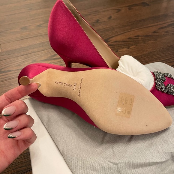 Manolo Blahnik Hangisi 105 pumps - Picture 2 of 5